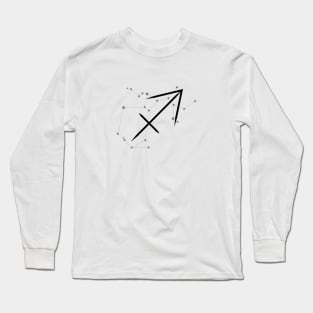 Sagittarius - Zodiac Sign Symbol and Constellation Long Sleeve T-Shirt